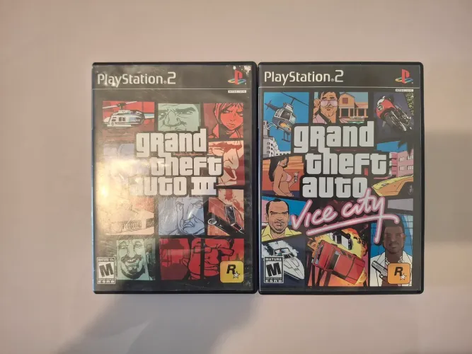 Gta 3 e Vice city de ps2 americano