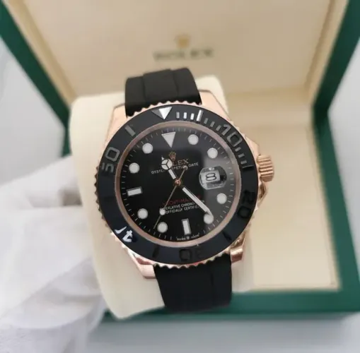 Relógio Rolex Yacht Master Rose 42mm com Caixa 