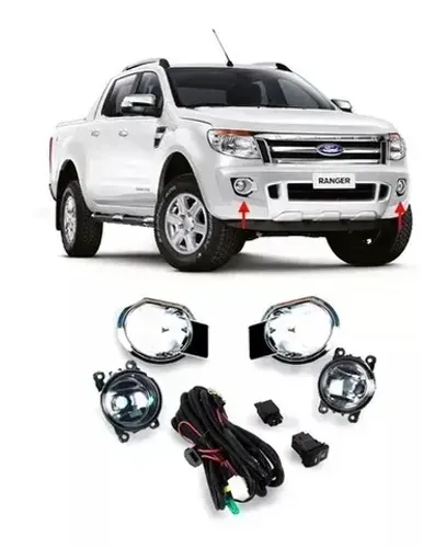 Kit Farol de Milha Ford Ranger 2012 à 2016 - ShockLight - 101310