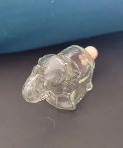 Lote vidro perfume bichos anos 50