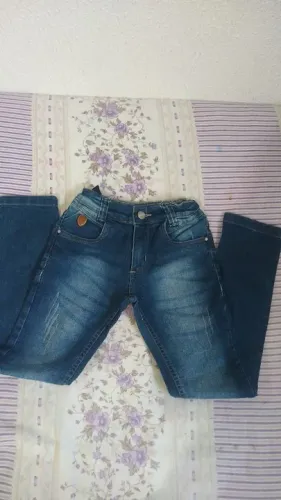 Calça Jeans Infantil - Tamanho 7/8 anos - Azul