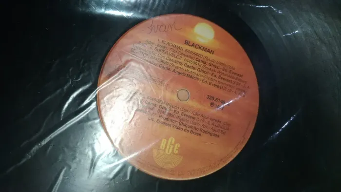LP disco de vinil BlackMan, tema Infantil- Vinil, original, só o disco, com capa trocada.
