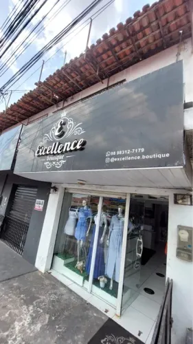 Placa e vitrine
