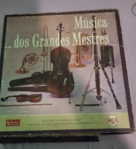 Disco de Vinil - Música dos Grandes Mestres - 12 Discos Varios