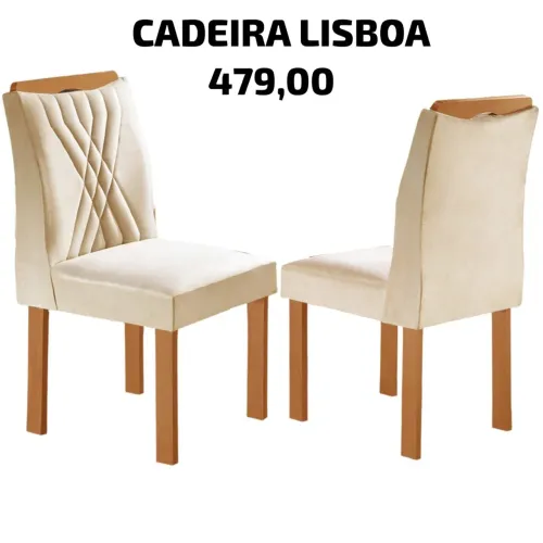 Conjunto de cadeira de Lisboa -ENTREGA HOJE !!!