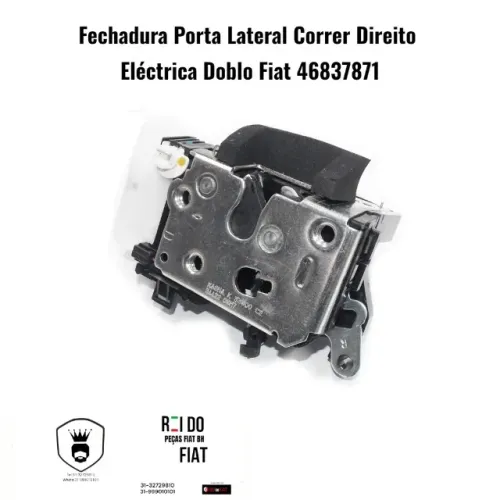 Fechadura porta lateral correr eletrica direita Doblo 48637871