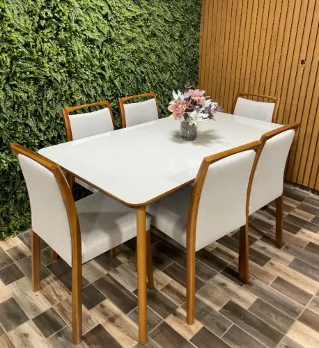 mesa de jantar madeira [lançamento]