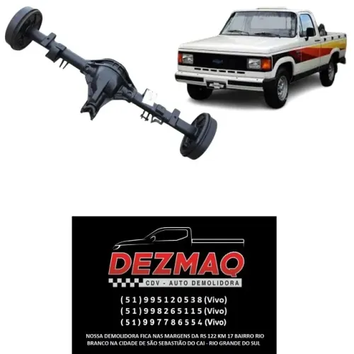 Eixo Diferencial Traseiro Chevrolet D20 1985/1996 Braseixo 13x41 Gm D-20