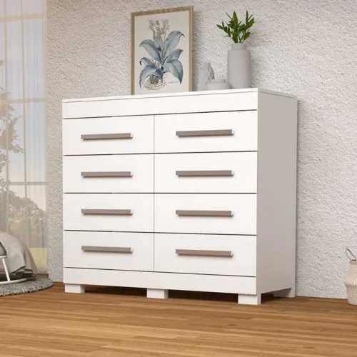 Cômoda 100% MDF com 8 Gavetas rf543