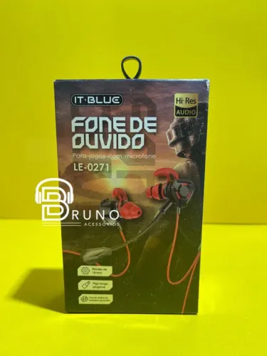 Fone de ouvido gamer com fio mic