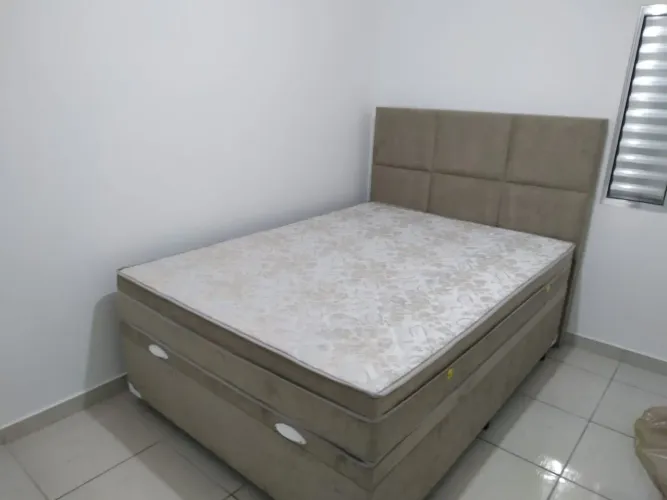 Cama box bau e colchão promoção