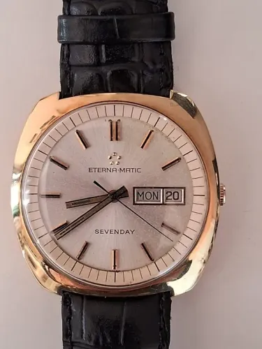 Eterma - Matic  Sevenday pulso Ouro Maculino 