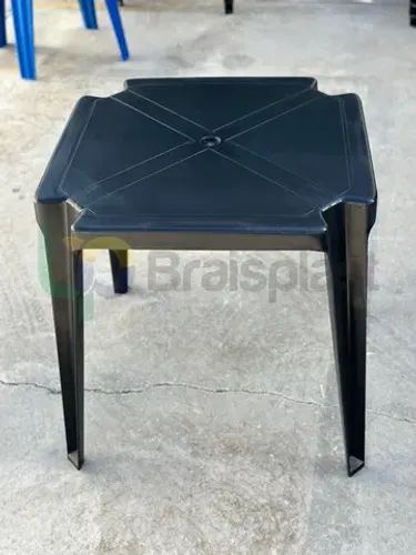 Mesa plástica 70x70 PRETA (NOVA) DIRETO DE FÁBRICA 