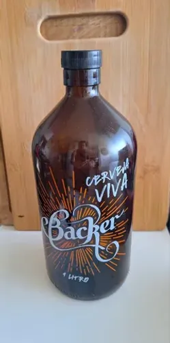 Growler para cerveja Backer - 1 litro (Novo)