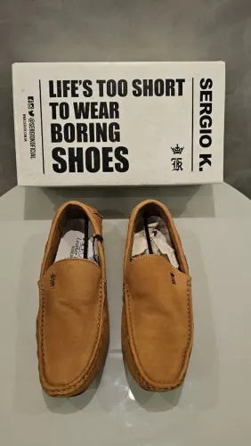 Mocassim masculino couro legítimo Sérgio K 41  
