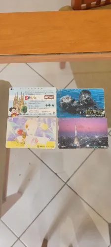 Cartões telefônicos antigos do Japão
