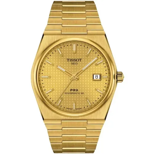 Relógio Tissot AUTOMÁTICO PRX Powermatic 80 Dourado T137.407.33.021.00