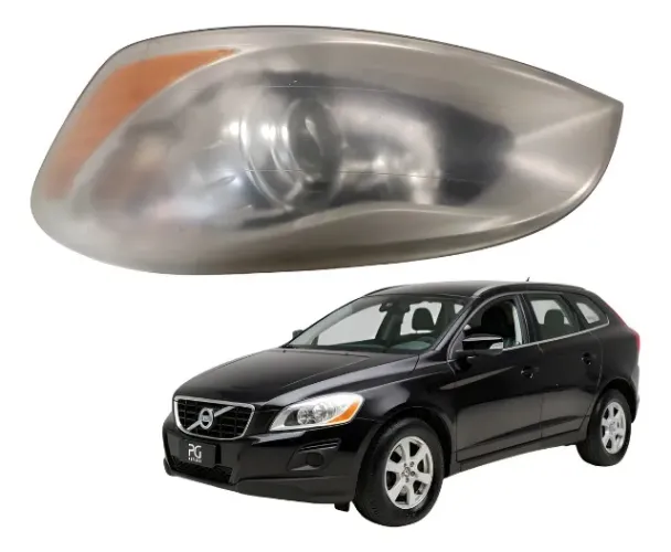 Farol Dianteiro Esquerdo Volvo Xc60 T6 Awd Turbo 2009 2010 Esquerdo/motorista