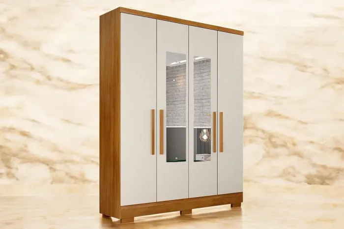 ROUPEIRO SOLTEIRO 4 PORTAS2 GAVETAS