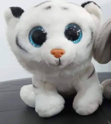 Pelúcia Tigre Branco - Beanie Boo