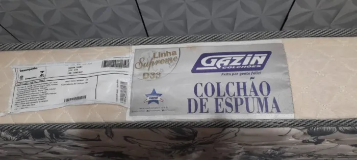 Colchão Solteiro 88x188 Espuma D33