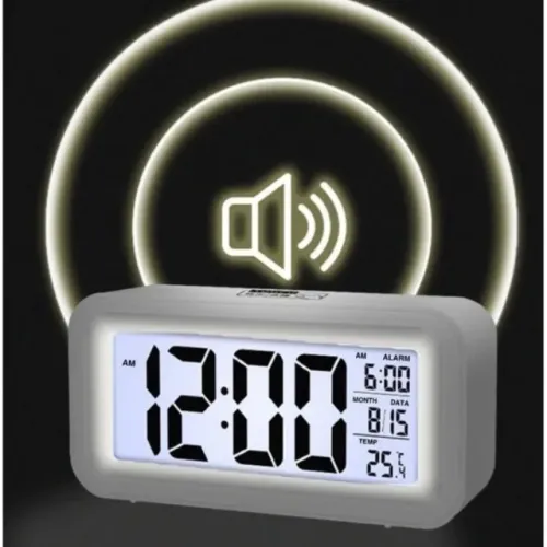 Relógio Digital Mesa Calendario Temperatura Alarme Zb-4001