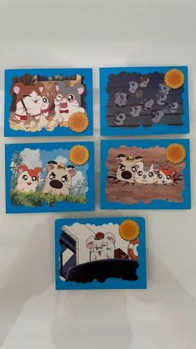 Lote 5 Figurinhas Hamtaro Panini - Raras! (Anos 2000)