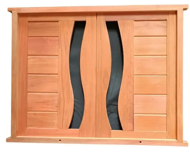 Janelas novas de madeira jatoba com Design Moderno