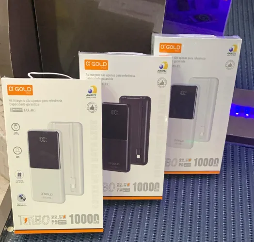 Carregador Portátil 10000 mAh Turbo 22.5W A'Gold