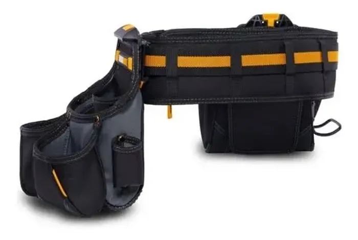 Conjunto de cinto Toughbuilt Tb-ct-111-3p com cliptech cor preta