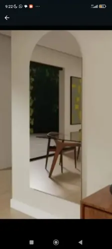 Espelho em arco sem moldura ou Oval *