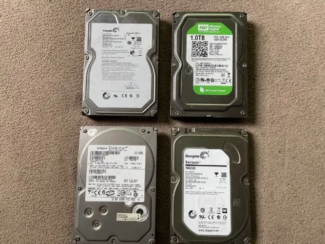 4 HD´S de 1TB Cada Com Defeito, Para Reparo Ou Peças, Os 4 Por R$ 99,99!