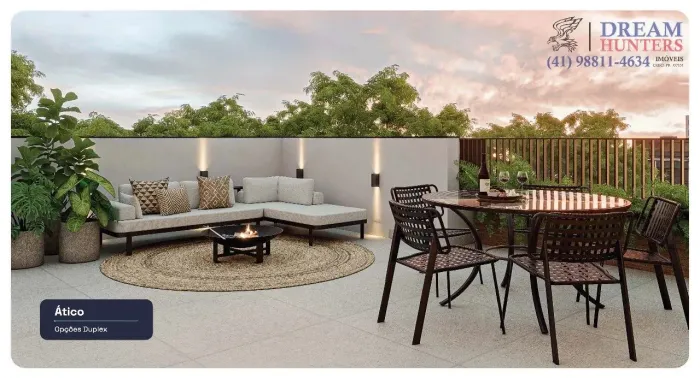 Cobertura Duplex de 171.73m² no bairro Portão, com 3 quartos (1 suíte), 3 banheiros e 1 va