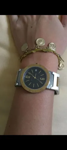 Relógio Bvlgari Original com Pulseira de Moedas
