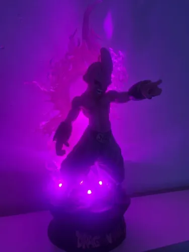 Boneco Dragon Ball Majin Buu Anime Estátua Ornamento Modelo 15"