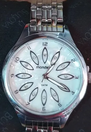 Relogio Feminino Mondaine Prata Aco Inox - Seminovo