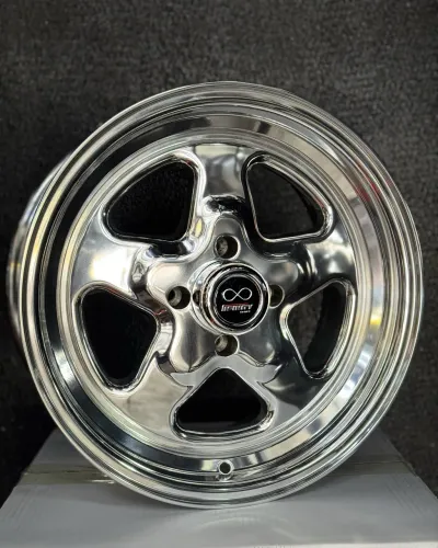 Rodas Pro star Polidas INFINY aro 15 tala 7.5 furacão 4x100
