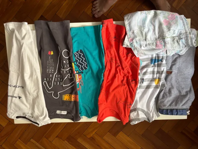 Kit roupa infantil - 6 a 8 anos