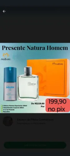 Kit presente Natura Homem Especiarias 