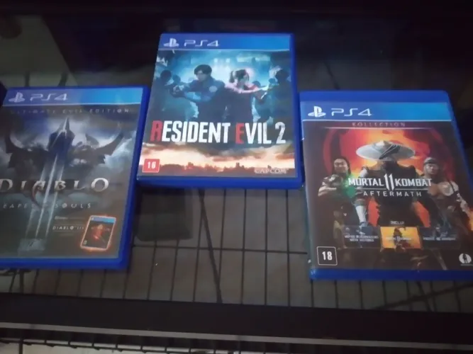 Jogos de PS4: Diablo III, Resident Evil 2 e Mortal Kombat 11