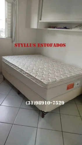 Cama box com colchão de molas