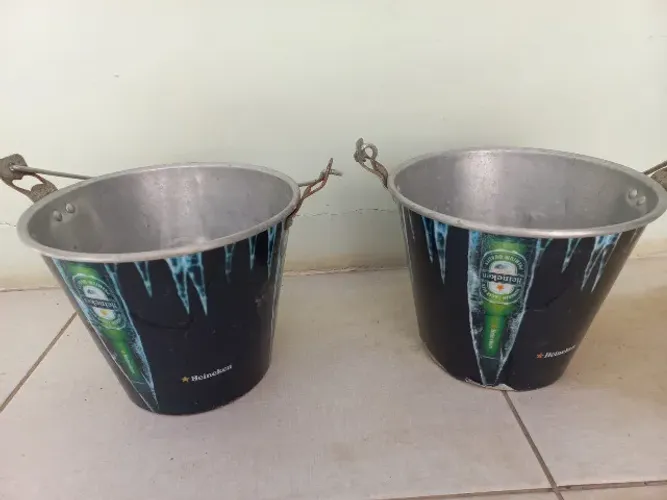 Balde em alumínio para cerveja para uso em casa ou barzinho
