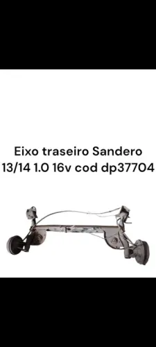 Eixo Traseiro Sandero 13/14 1.0 16v