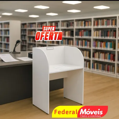 Escrivaninha de Atendimento Baía 1,16x0,83 - Prática e funcional!