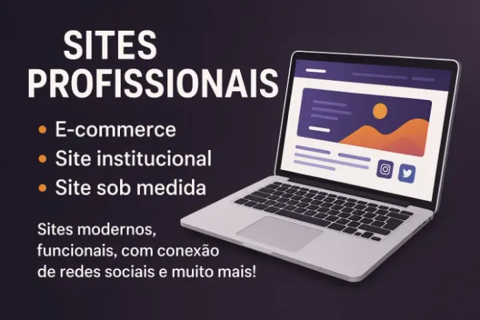 Faça já o seu site profissional e sob medida!