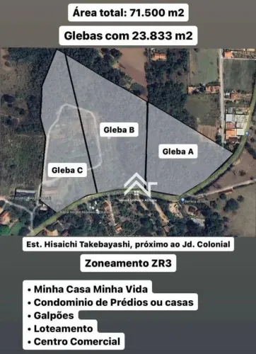 Área industrial a venda no Bairro Jardim Colonial