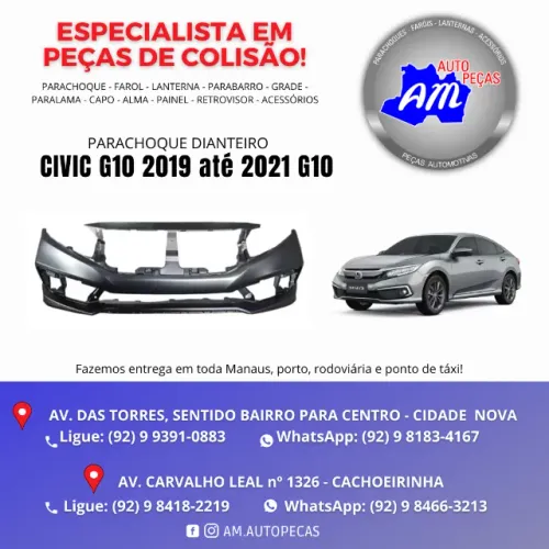 parachoque civic G10