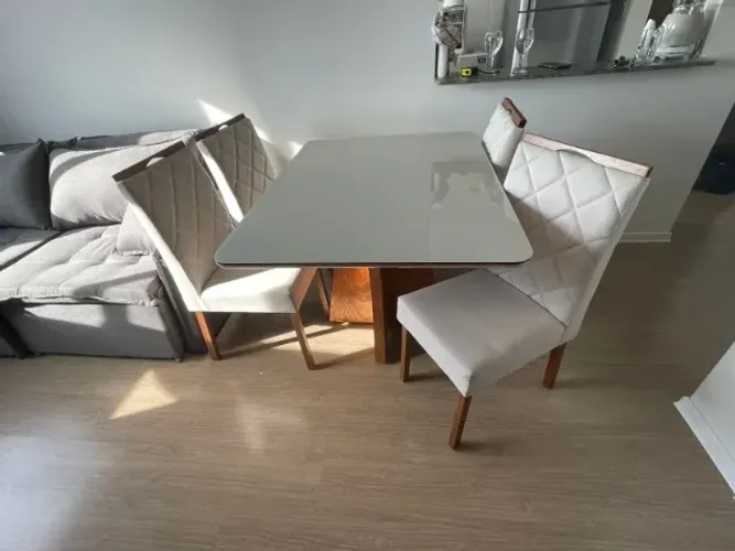 Mesa de Jantar Alto Padrão 4 Cadeiras NOVO FRETE GRÁTIS