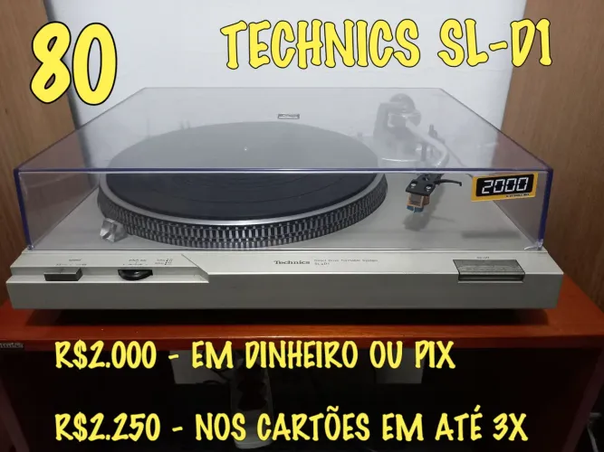 Toca Discos Technics SL-D1 - Anos 80