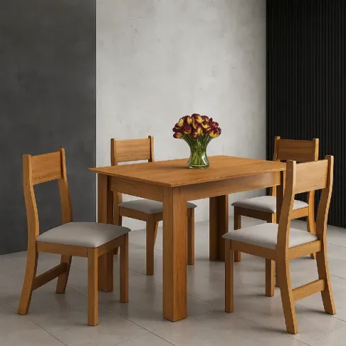 Mesa de jantar com 4 cadeiras